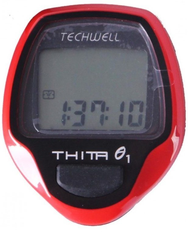 Велокомпьютер 5 функций, thita-1, проводной, Красный Techwell